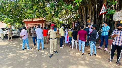 Scenes from SFI protests at PU earlier this year | Pic: Specially arranged