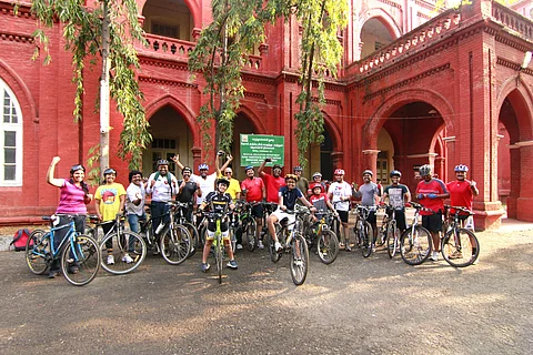 This French teacher's Cycling Yogis just documented Chennai's healthcare history with a wheelie twist. Check it out