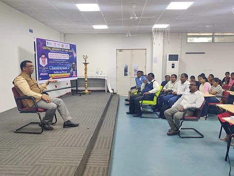 ISRO Scientist Dr L Srinivasan speaks at CUTN as part of Amrit Kaal Vimarsh – Viksit Bharath 2047