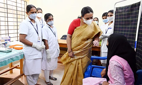 Kerala Health Minister Veena George | (Pic: Express)