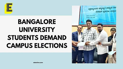 Bangalore University students push for restarting campus elections in Karnataka