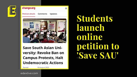 Students launch online petition to 'Save SAU' | (Pic: EdexLive)