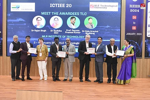At International Conference on Transformations in Engineering Education (ICTIEE) 2024 | (Pic: MLRIT)