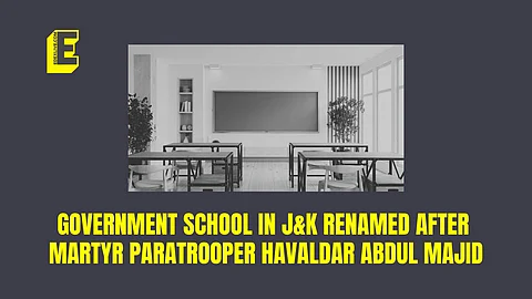 Jammu and Kashmir: Government school in Poonch renamed after martyr paratrooper