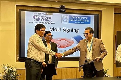 IREDA signs MoUs with Bank of Maharashtra for green financing