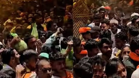 Stampede-Like Situation at Saptashrungi Fort During Chaitrotsav: Administration Caught Off Guard