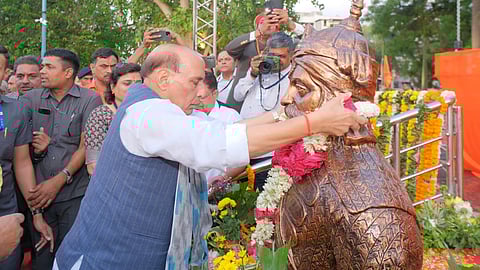 The statue of Maharana Pratap was inaugurated by the Rajnath Singh