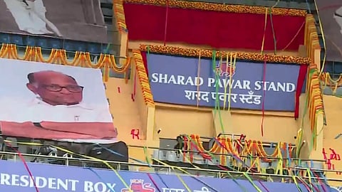 Sharad Pawar, Rohit Sharma, Ajit Wadekar Honored with Stands at Wankhede Stadium