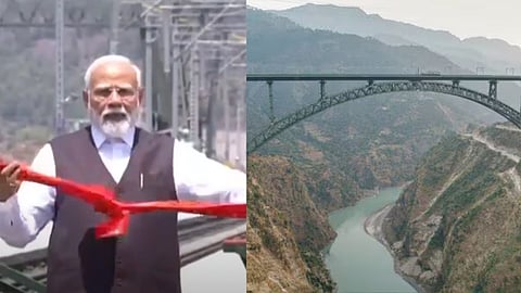 Chenab Bridge: World’s Highest Railway Bridge Inaugurated by PM Modi in Jammu & Kashmir