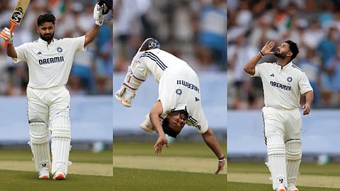 Rishabh Pant's century celebration in India vs England Test goes viral