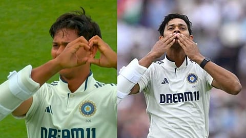 IND vs ENG Yashasvi Jaiswal : Yashasvi Jaiswal gave a flying kiss to the dressing room as he scored a century