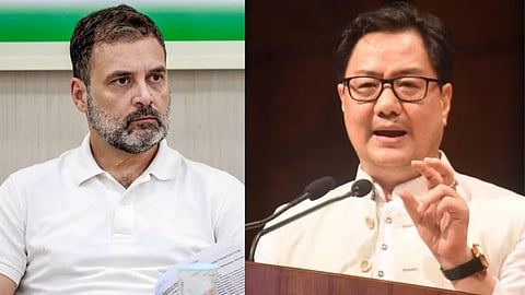 Union Minister Kiran Rijiju Attacks Rahul Gandhi