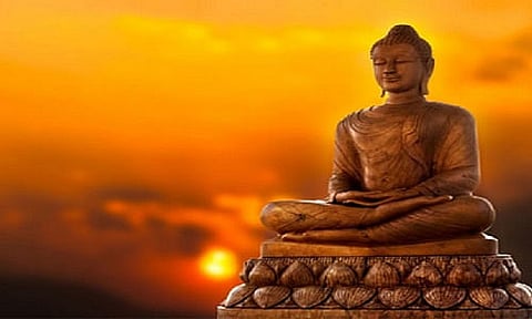 Assam Governor Prof Jagdish Mukhi greets people on Buddha Purnima