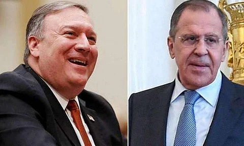 Mike Pompeo and Russian Foreign Minister Lavrov discuss arms control