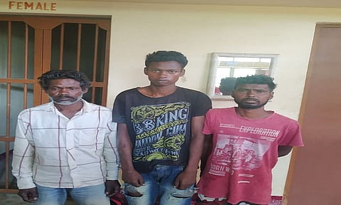 Badarpur government railway police arrested three at Dittackchera