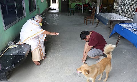 Showing How it's Done, Assam Minister Atul Bora Observes Mother's Day with Social Distancing