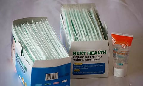 Masks, sanitizers and hand gloves distributed among scribes of Tinsukia