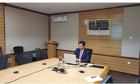 Meghalaya Chief Minister Conrad Sangma holds video conference with DCs