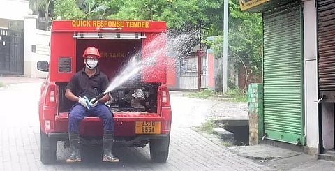 Sanitization drive carried out in Demow to prevent COVID-19 outbreak