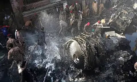 Pakistan International Airlines (PIA) plane with 100 onboard crashed