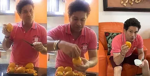 Cricket legend Sachin Tendulkar makes mango kulfi on his 25th marriage anniversary