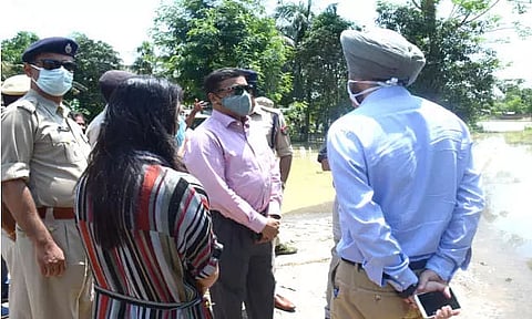 Chief Secretary Kumar Sanjay Krishna reviews flood situation in Hojai