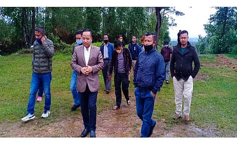 Dorbar shong of Mawryngkneng prepares 10 acre land for market