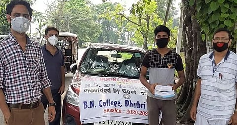 Bhola Nath College starts distributing books among students in Dhubri