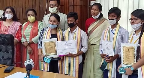 Cachar district administration felicitated students with brilliant results