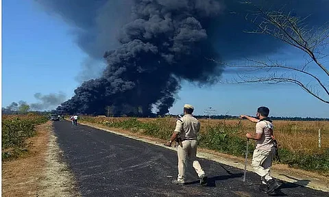 TRACING THE BLOWOUT: Gas well blowout at Tinsukia OIL field
