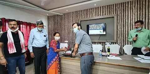 Dibrugarh district administration distributed sewing machines to poor families