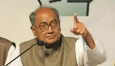 Senior Congress leader Digvijaya Singh cries foul on being booked
