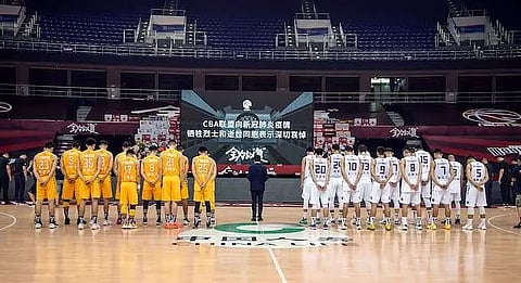 Basketball league resumes in China
