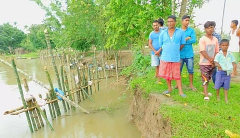 River Bolahi erosion poses a threat to villages across Dhakuakhana