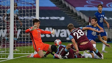 Aubameyang nets 50th EPL goal; Chelsea stunned by West Ham United