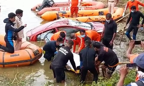 Dhemaji car accident: 2 dead bodies recovered from site; driver still missing