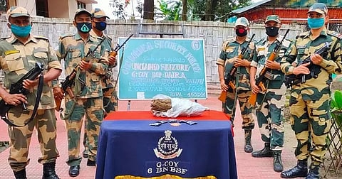 BSF, Guwahati Frontier seizes Yaba tablets, Phensedyl bottles & Ganja
