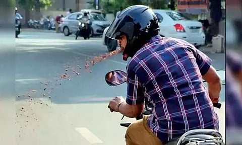 22 booked for open spitting & urinating in Guwahati