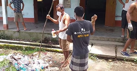 Cleanliness drive at Udalguri H S School quarantine centre