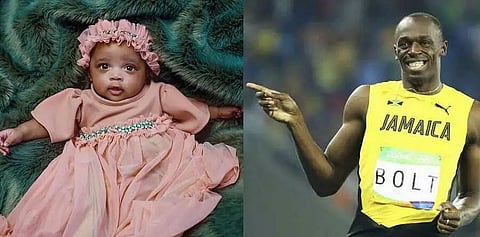 Legendary sprinter Usain Bolt reveals name of baby girl as Olympia Lightning