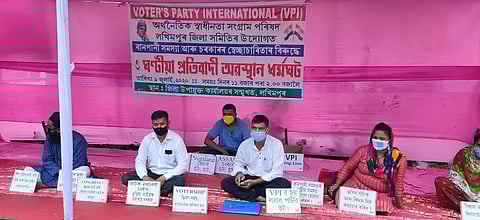 Voter's Party International stages dharna against 'exploitation' of government