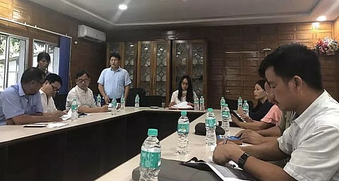 Mitali Namchoom reviewed immunization status | meeting with District Task Force