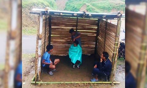 Educated unemployed Naga youths open barbershop in bamboo stall to be 'self-reliant'