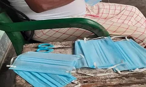 Home-made masks distributed for free across Dhubri
