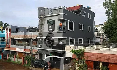 Karnataka photographer builds house shaped like a camera, calls it 'Click'