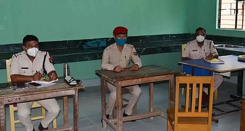 Satgaon Police Station submerged under floodwater, shifted to Satgaon High School