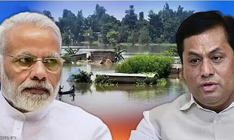 PM Modi assures CM Sonowal of Centre's help to deal with Assam floods