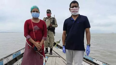 Darrang Deputy Commissioner Dilip Kumar Borah visits flood affected areas