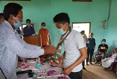 Total 56 BJP workers officially joined Congress at Howraghat Rajiv Bhavan