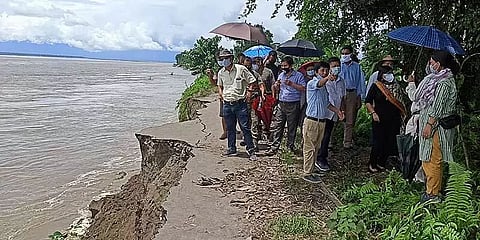 Mebo-Dhola road in Arunachal Pradesh breached by Siang river